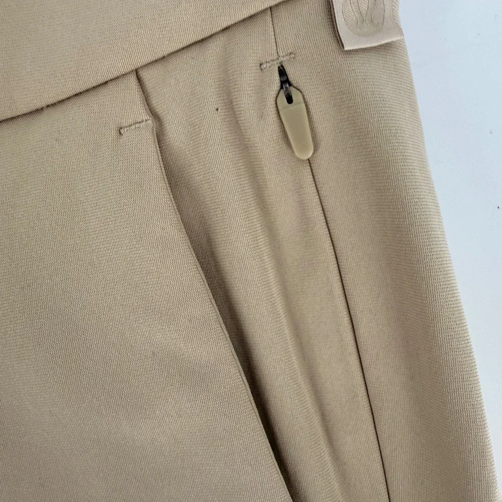 Lululemon Commission Slim Fit Pants Tan Mens 31x30 Golf Performance Tech Trouser